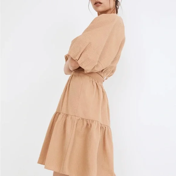 🎊HP🎊Madewell Puff-Sleeve Cutout Dress - Picture 15 of 16